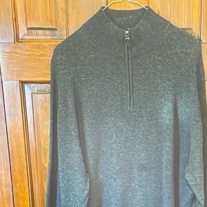 Jos. A. Bank Charcoal Zip-Up Sweater